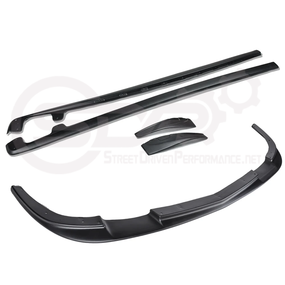 2005-2013 CORVETTE C6 GRAND SPORT / Z06 / ZR1 - FRONT SPLITTER LIP & SIDE SKIRTS ROCKER PANELS GROUND EFFECTS